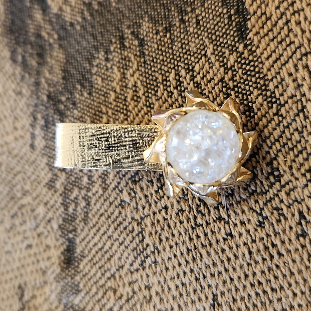 Vintage Confetti Tie Clip